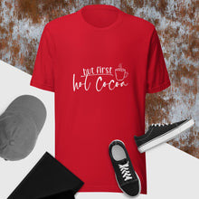 Load image into Gallery viewer, But first hot cocoa Unisex t-shirt