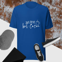 Load image into Gallery viewer, But first hot cocoa Unisex t-shirt
