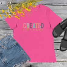 Load image into Gallery viewer, Created with a Purpose Women's Relaxed T-Shirt