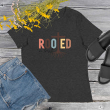 Load image into Gallery viewer, Rooted in Christ Women's Relaxed T-Shirt