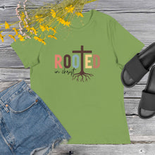 Load image into Gallery viewer, Rooted in Christ Women's Relaxed T-Shirt