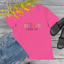 Load image into Gallery viewer, God is Love Women&#39;s Relaxed T-Shirt
