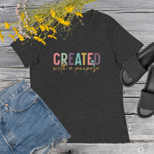 Load image into Gallery viewer, Created with a Purpose Women&#39;s Relaxed T-Shirt
