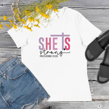 Load image into Gallery viewer, She is Strong Women&#39;s Relaxed T-Shirt
